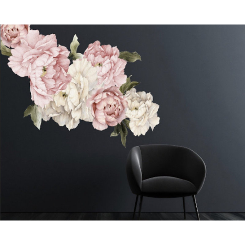 House of Hampton® 20 Piece Peonies Wall Decal Set & Reviews Wayfair